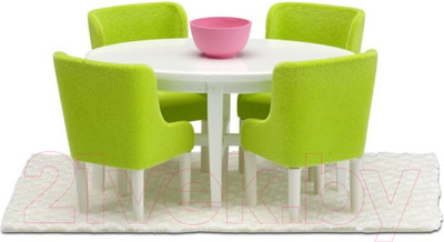 Комплект аксессуаров для кукольного домика Lundby Обеденная группа / LB-60209000