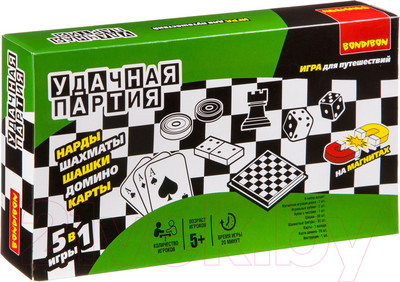 Набор настольных игр Bondibon Удачная партия / ВВ0683