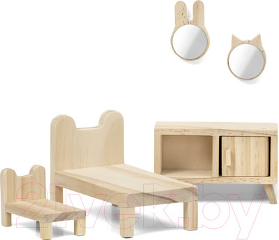 Комплект аксессуаров для кукольного домика Lundby Спальня / LB-60906200