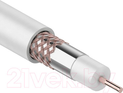 Кабель PROconnect RG-6U+Cu / 01-2206 (100м, белый)