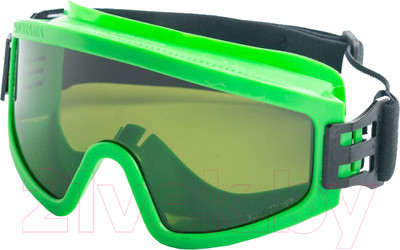 Защитные очки РОСОМЗ ЗП2 Panorama StrongGlass / 30227 (зеленый)