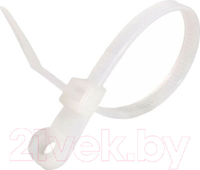 Стяжка для кабеля Fortisflex КСО 80529 (100шт, белый)