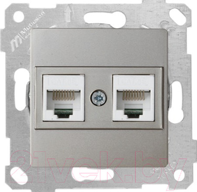 Розетка Mutlusan Rita 2200 138 0183 (титан)