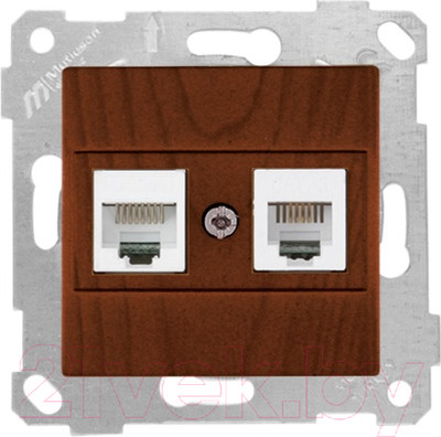 Розетка Mutlusan Rita 2200 139 0157 (орех)