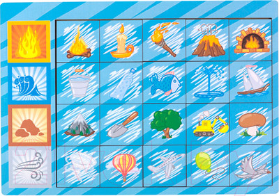 Развивающая игра Paremo Вкладыши. Логические цепочки стихии / PE720-17