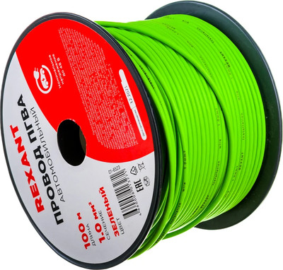 Кабель силовой монтажный Rexant 01-6523 (100м, зеленый)