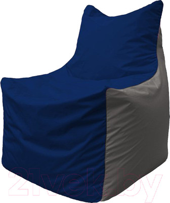 Бескаркасное кресло Flagman Фокс Ф21-41 (темно-синий/серый)