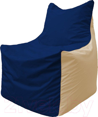 Бескаркасное кресло Flagman Фокс Ф21-42 (темно-синий/светло-бежевый)