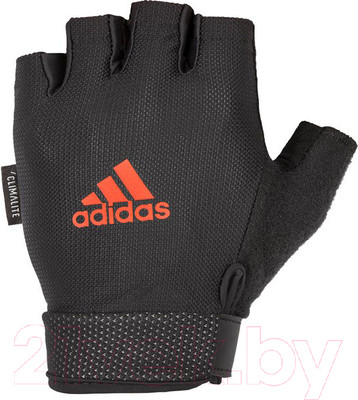 Перчатки для пауэрлифтинга Adidas ADGB-12414 (M, черный/красный)