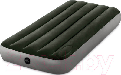 Надувной матрас Intex Downy Airbed 64760 (встроенный ножной насос)