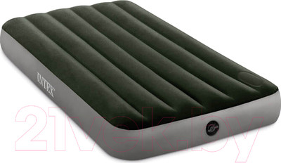 Надувной матрас Intex Downy Airbed 64761 (встроенный ножной насос)