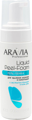 Кератолитик для педикюра Aravia Professional для удаления мозолей и натоптышей Liquid Peel-Foam (160мл)