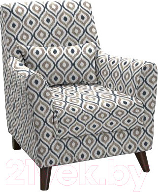 Кресло мягкое Нижегородмебель и К Либерти ТК 235 (фибра геометрия 18)