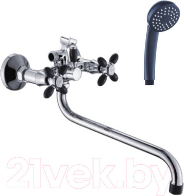 Смеситель Эверест 1/2 B22-071F (черный)