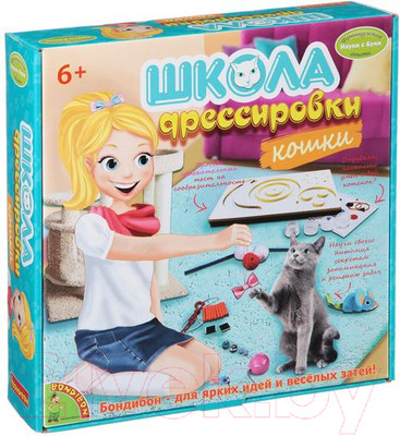 Научная игра Bondibon Французские опыты. Школа дрессировки. Кошки / ВВ1438