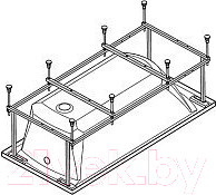Каркас Santek Фиджи 160x75 (1WH501602)