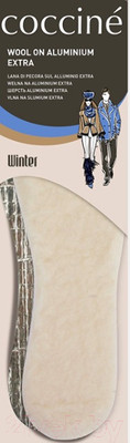 Стельки для обуви Coccine Aluminium Extra шерсть (р.39)
