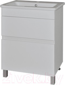 Тумба с умывальником Гамма Р24 ОФ8-У 60 (4812044013931)