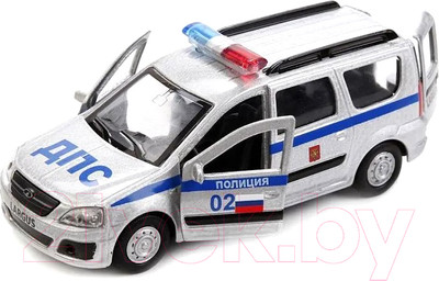 Масштабная модель автомобиля Технопарк Lada Largus Полиция / SB-16-47-P-WB