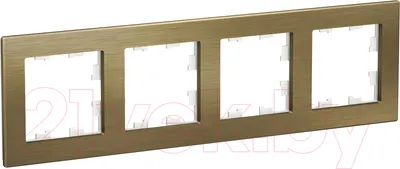 Рамка для выключателей и розеток Systeme (Schneider) Electric AtlasDesign ATN312204