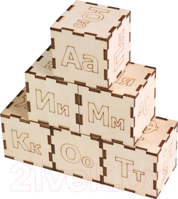 Развивающий игровой набор Paremo Кубики. Алфавит / PE720-38