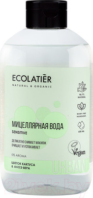 Мицеллярная вода Ecolatier Urban для чувствительной кожи цветок кактуса и алоэ вера (600мл)