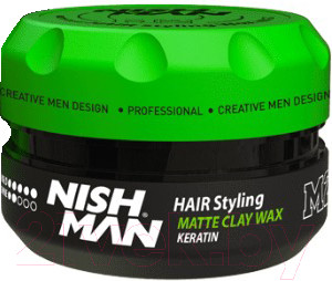 Глина для укладки волос NishMan M2 Hair Matte Clay матовая (100мл)