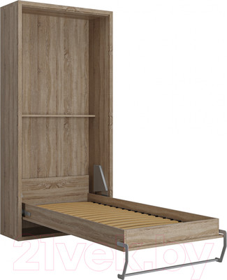 Шкаф-кровать трансформер Макс Стайл Kart 36мм 90x200 (дуб бардолино натуральный Н1145 ST10)