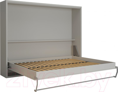 Шкаф-кровать трансформер Макс Стайл Wave 36мм 160x200 (светло-серый U708 ST9)