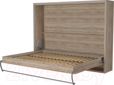 Шкаф-кровать трансформер Макс Стайл Wave 36мм 160x200 (дуб бардолино натуральный Н1145 ST10)