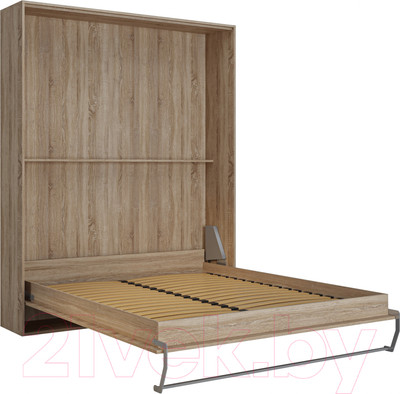 Шкаф-кровать трансформер Макс Стайл Kart 18мм 160x200 (дуб бардолино натуральный Н1145 ST10)