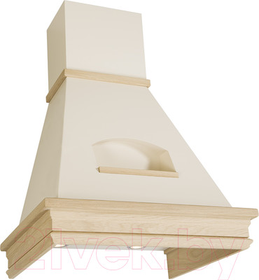 Вытяжка купольная Elikor Бельведер Валенсия 90П-650-П3Д (топленое молоко/дуб неокрашенный)