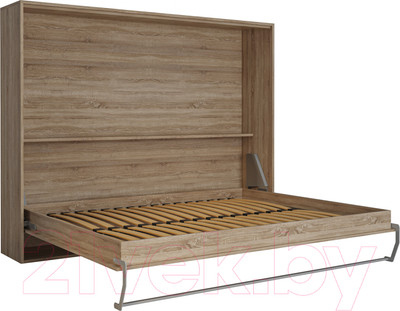 Шкаф-кровать трансформер Макс Стайл Wave 18мм 160x200 (дуб бардолино натуральный Н1145 ST10)