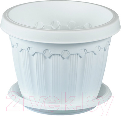 Вазон Эльфпласт Флавия EP059 (1,7л, белый)