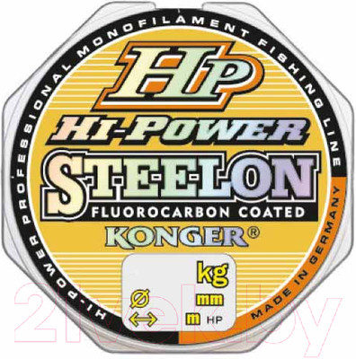 Леска монофильная Konger Steelon Hi Power Fluorocarbon 0.25мм 30м / 241030025