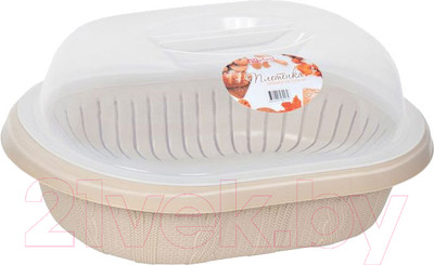 Хлебница Эльфпласт Плетенка EP441 (слоновая кость)