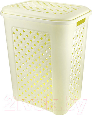 Корзина для белья Эльфпласт Виола EP205 (50л, слоновая кость)