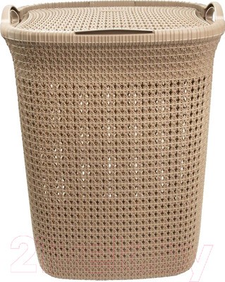 Корзина для белья Эльфпласт Paola EP426 (55л, бежевый)