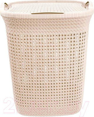 Корзина для белья Эльфпласт Paola EP426 (55л, слоновая кость)