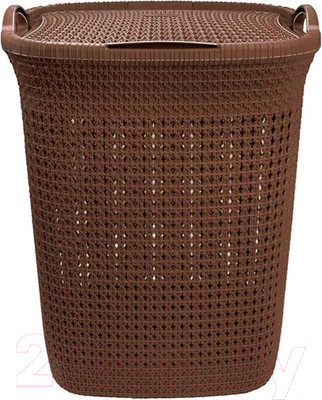 Корзина для белья Эльфпласт Paola EP467 (37л, коричневый)