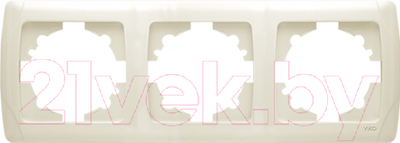 Рамка для выключателей и розеток Viko Carmen / 90572103 (кремовый)