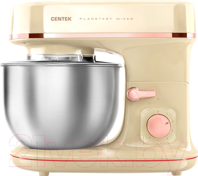 Миксер стационарный Centek CT-1139 (бежевый/хром)