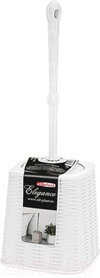 Ершик для унитаза Эльфпласт Elegance / EP377 (белый)