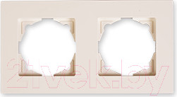 Рамка для выключателей и розеток Gunsan Eqona 01401200-000141 (кремовый)