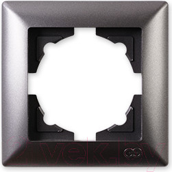 Рамка для выключателей и розеток Gunsan Visage 01281700-000140 (дымка)
