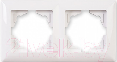 Рамка для выключателей и розеток Gunsan Moderna 01 29 11 00 000 141 (белый)