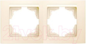 Рамка для выключателей и розеток Gunsan Moderna 01 29 12 00 000 141 (кремовый)