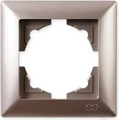Рамка для выключателей и розеток Gunsan Visage 01 28 25 00 000 140 (металлика бежевый)