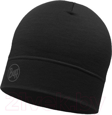 Шапка Buff Lightweight Merino Wool Hat Solid Black (113013.999.10.00)