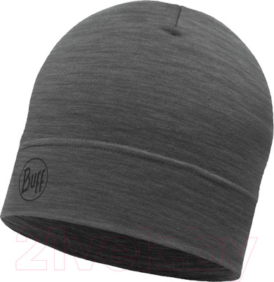 Шапка Buff Lightweight Merino Wool Hat Solid Grey (113013.937.10.00)